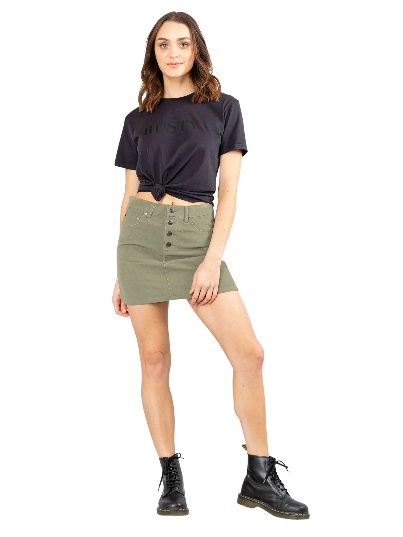 Mazey Lab Skirt - Faded Olive