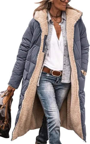 PRETTYGARDEN Women's 2025 Winter Fashion Clothes Oversized Shearling Fleece Long Coats Jackets