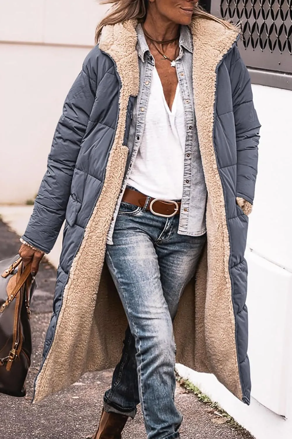PRETTYGARDEN Women's 2025 Winter Fashion Clothes Oversized Shearling Fleece Long Coats Jackets