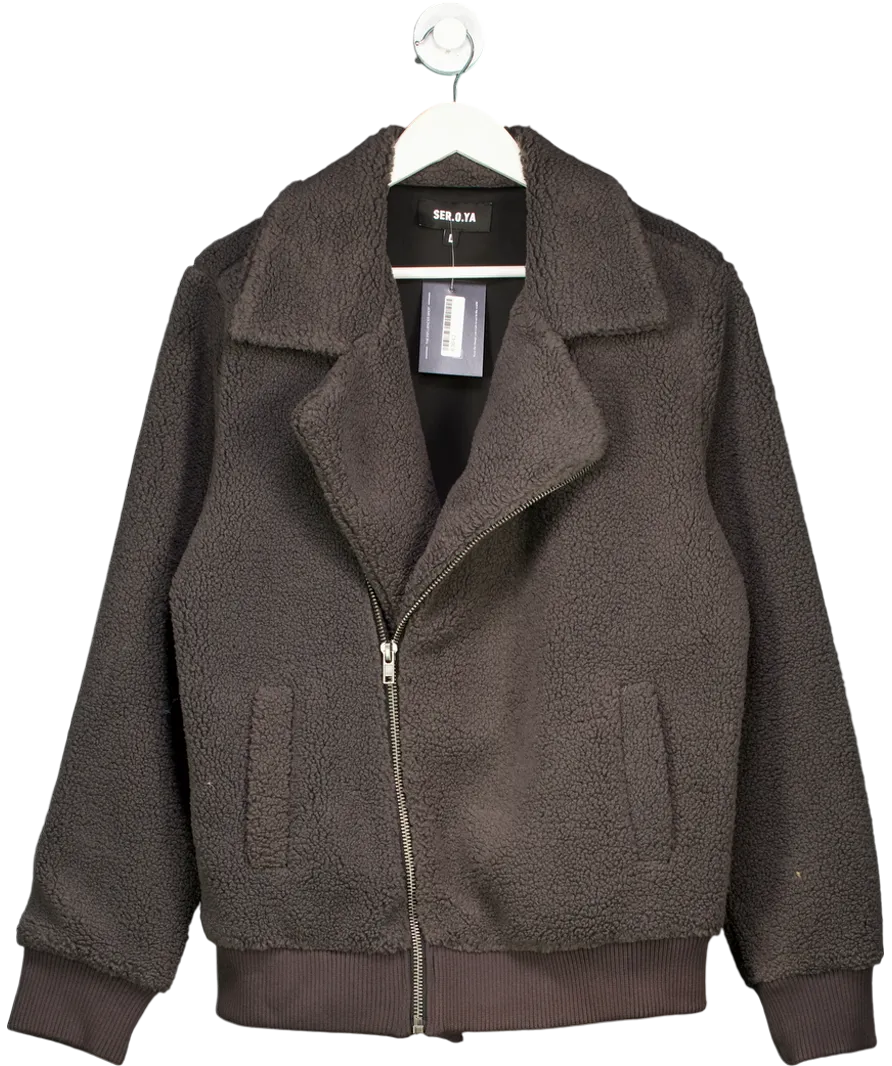 Seroya Grey Caleb Teddy Jacket UK L