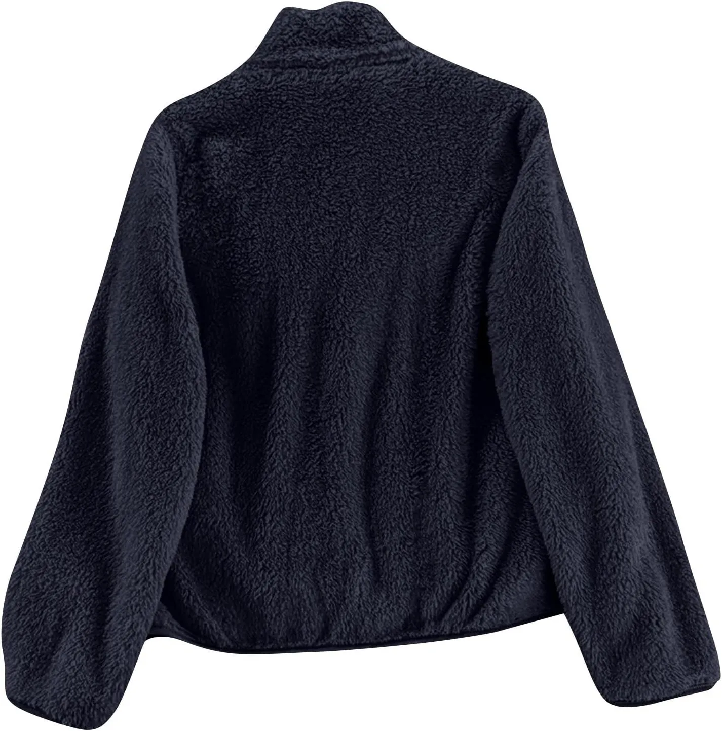 Sherpa Jacket Women Lightweight Fleece Zip Up Jackets Long Sleeve Cozy Soft Fluffy Fuzzy Sweater Coats with Pockets
