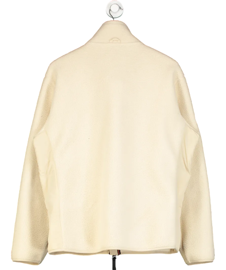 Superdry Cream Teddy Fleece Jacket UK L